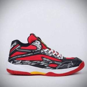 VHD CABETO – Giày Bóng Chuyền – FORTUNER – Đen Đỏ