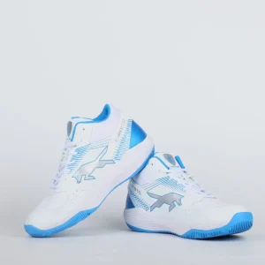 VHD CABETO - Giày Bóng Chuyền – Sói Đầu Đàn – Cày Sân Bê Tông – Trắng Xanh